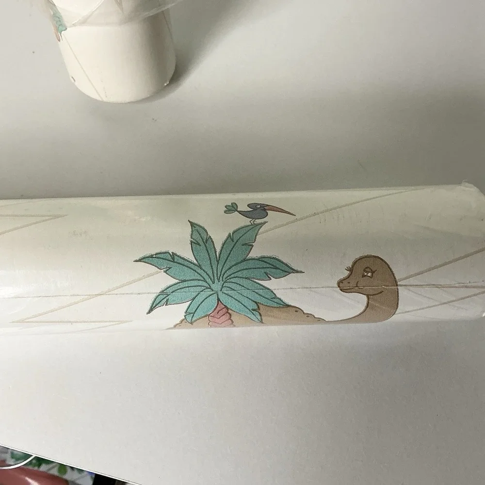 Vintage Lennon Dinosaur Nursery Wallpaper‎ 56 Sq Ft Vinyl Kid Pre-pasted 2 Rolls